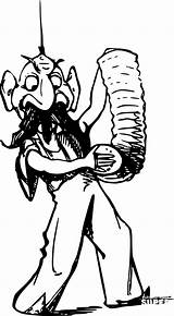 Vintage Comic Character  Accordion Player coloring Page ColouringPages sketch template