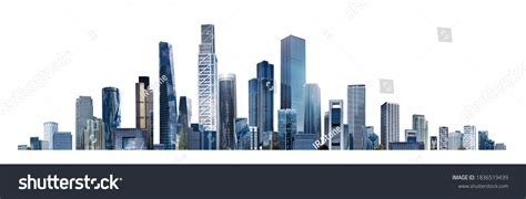 Modern City Illustration Isolated White Space Stock Photo 1836519439 | Shutterstock