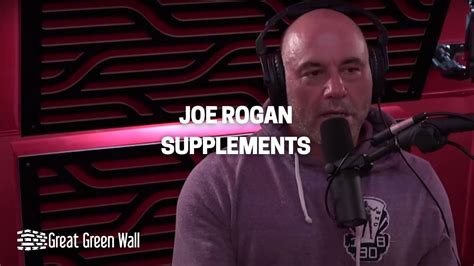 Joe Rogan Supplements | What He Takes Exactly & Why – Great Green Wall