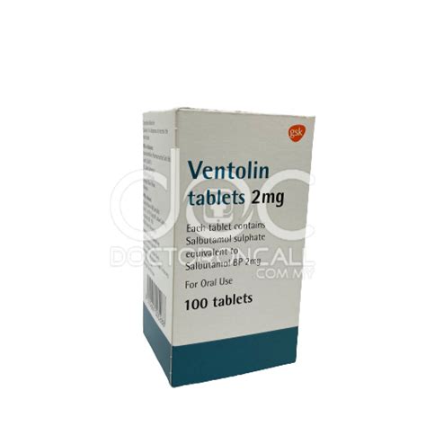 Buy Ventolin 2mg Tablet- Uses, Dosage, Side Effects, Instructions ...