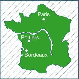 Map Depicting Poitiers