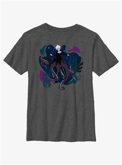 Boxlunch Disney The Little Mermaid Live Action Ursula With Flotsam and Jetsam Youth T-Shirt ...