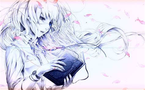 Girl reading a book wallpaper | anime | Wallpaper Better