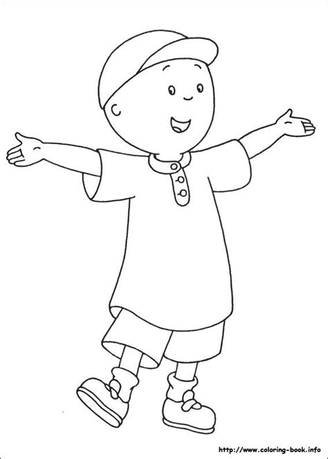 Caillou coloring picture | Birthday coloring pages, Coloring books ...