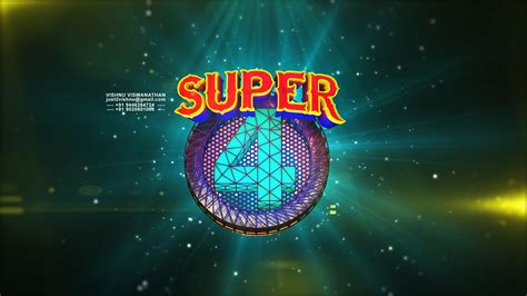 SUPER FOUR musical program Titles for Mazhavil Manorama :: Behance