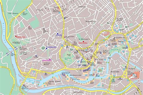 Bristol Tourist Map - Bristol England • mappery