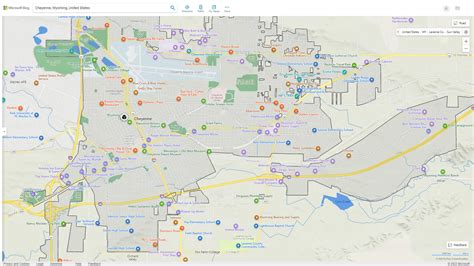 Cheyenne, Wyoming Map