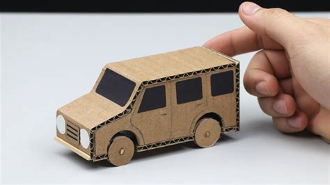 How to make Powered Car from Cardboard - DIY Powered Car - YouTube