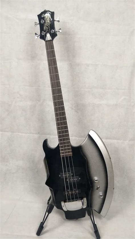 Aliexpress.com : Buy AXE Electric Bass Guitar Heavy Metal Chopper GENE SIMMONS Black 4 Strings ...