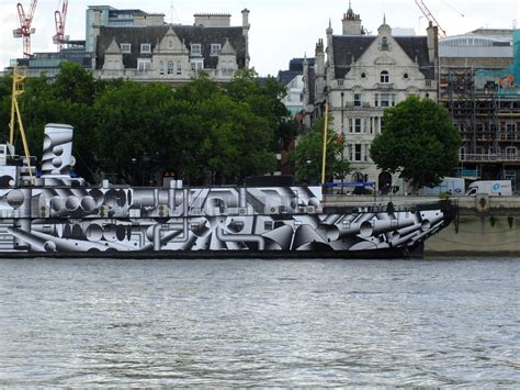 Dazzle Ship | HMS President in dazzle camouflage. HMS Presid… | Flickr