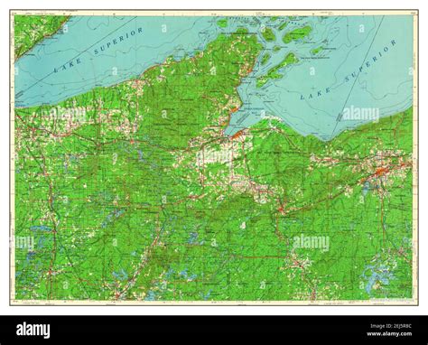 Ashland, Wisconsin, map 1958, 1:250000, United States of America by ...