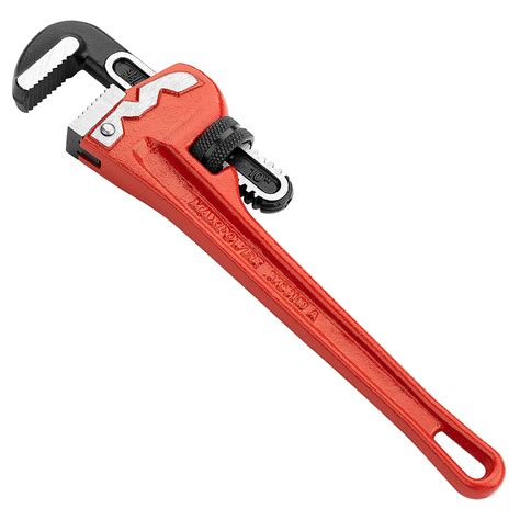 RIDGID Heavy-Duty Pipe Wrench: Cast Iron, 3/4 In Jaw Capacity, Serrated ...