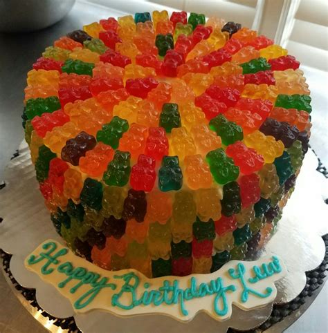 Gummy Bear Cake | Gummy bear cakes, Cake, Bear cakes