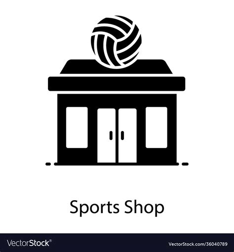 Sports shop Royalty Free Vector Image - VectorStock