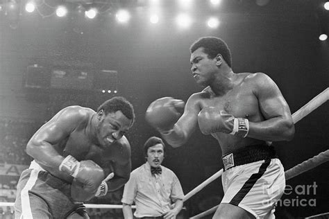 Muhammad Ali Punching Joe Frazier by Bettmann