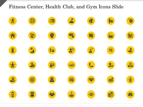 Fitness Center Health Club And Gym Icons Slide Ppt Powerpoint Presentation Styles Templates ...