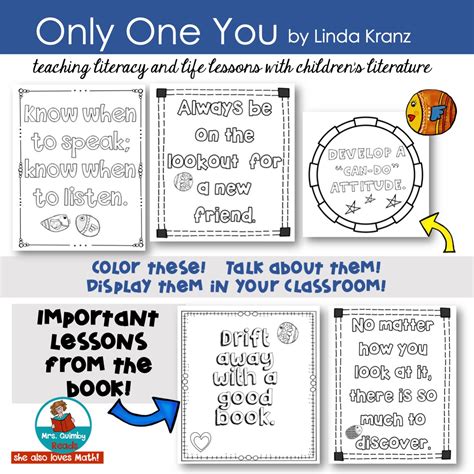 Only One You | by Linda Kranz | Book Companion | Writing and Art Activities - Classful