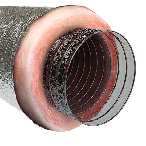 Shop IMPERIAL 8-in x 25-ft Insulated Polyester Flexible Duct at Lowes.com