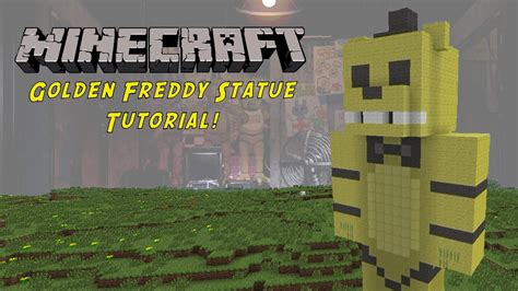 Minecraft Tutorial: Golden Freddy (Five Nights At Freddys) Statue - YouTube