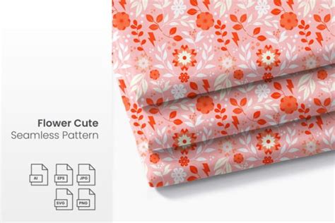 Flower Cute Seamless Pattern Graphic by ibeydesign · Creative Fabrica