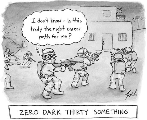 Zero Dark Thirty Something Drawing by Tom Toro | Pixels