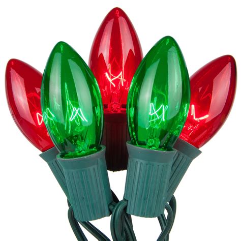 Christmas Lights - C9 Green / Red Commercial Christmas Lights