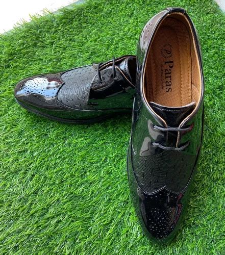 Mens Black Leather Formal Shoes at Rs 310/pair | Gents Leather Shoes in Agra | ID: 2850970078433