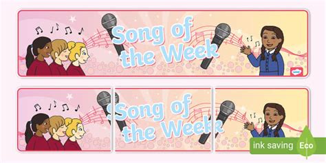 👉 Song of the Week Display Banner (teacher made) - Twinkl