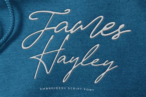 James Hayley Embroidery Font, Embroidery Script Font, Embroidery Bx Fonts, Embroidery Cursive ...