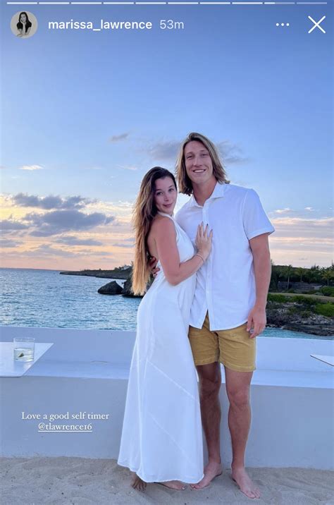 Trevor Lawrence, wife Marissa vacation for 1st wedding anniversary