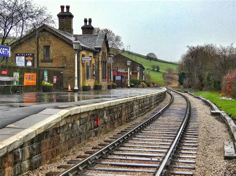 The setting for "The Railway Children " — at Oakworth railway station ...