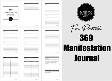 6 FREE Manifestation Journal Templates | Instant Download