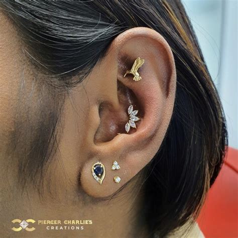 Conch Piercing | Piercing Ideas - Piercer Charlie's Creations