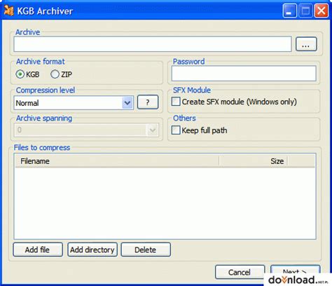 KGB Archiver | File Archivers