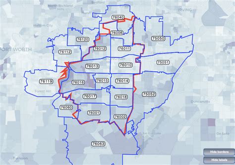 Arlington Texas Zip Code Map | Printable Templates Free