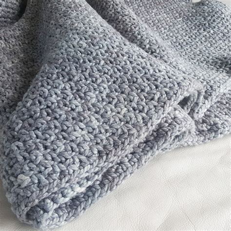 Easy Moss Stitch Crochet Blanket Pattern - Etsy