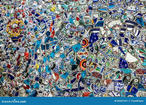 Broken Glass Debris Background, Design of Street Wall in Istanbul, Turkey Stock Image - Image of ...