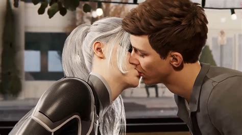 Black Cat Kisses Peter - Marvel's Spider-Man PC MOD - YouTube