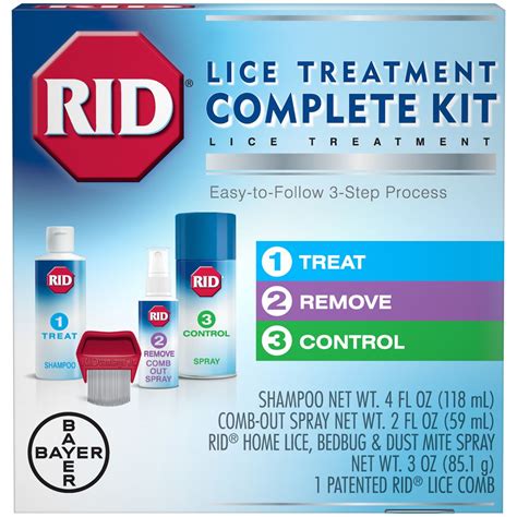 RID Lice Complete Treatment Kit to Kill Lice In Hair and Home - Walmart ...