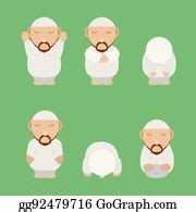 900+ Islamic Man Praying Muslim Prayer Clip Art | Royalty Free - GoGraph