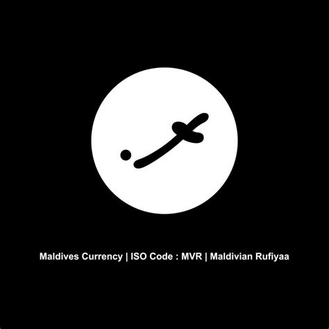 Maldives Currency, MVR Sign, Maldivian Rufiyaa Icon Symbol. Vector ...