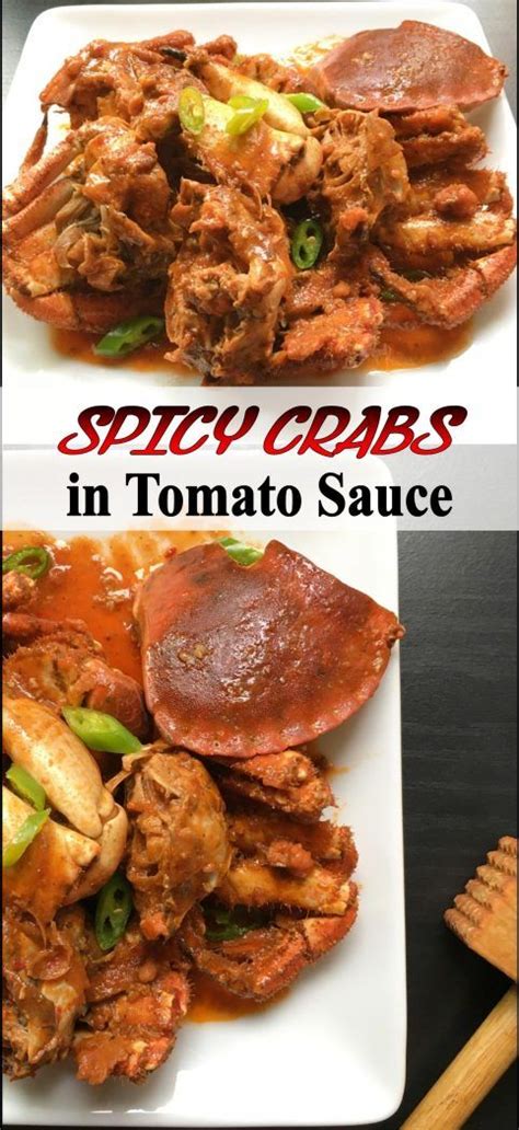 Spicy Crabs in Tomato Sauce Recipe | Amiable Foods | Recipe | Spicy ...