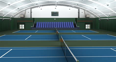 3ds max indoor tennis courts