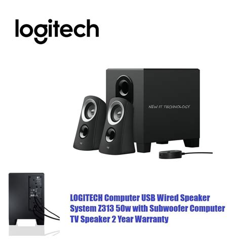 Logitech Z213 Compact Speaker System (14W) 1Year Warranty & Logitech ...