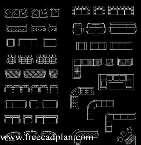 Waiting Area Sofa Cad Block - Sofa Design Ideas