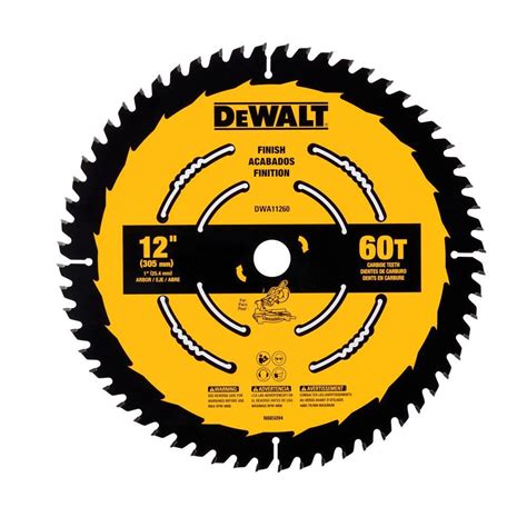 DEWALT 12 in. 60-Tooth Circular Saw Blade DWA11260 - The Home Depot