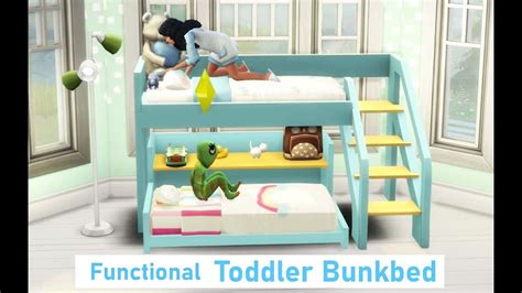 Toddler Bunk bed (free version) | PandaSama on Patreon | Sims 4 toddler ...