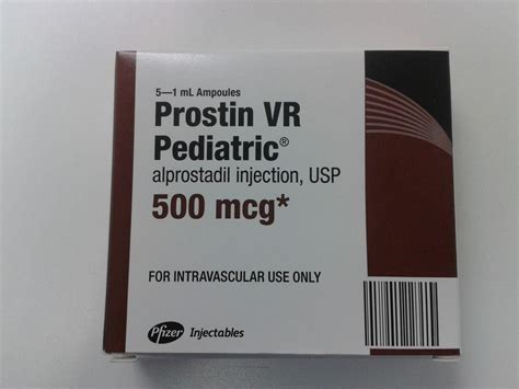 Prostin VR Pediatric® Alprostadil Injection, USP, 52% OFF