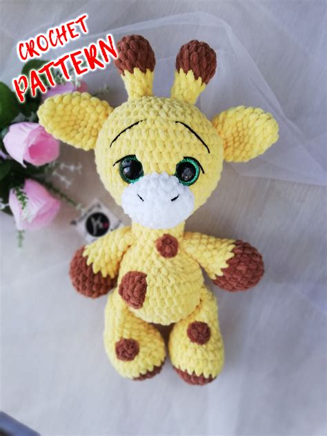 Crochet Pattern Giraffe PDF English Plush stuffed giraffe | Etsy in ...