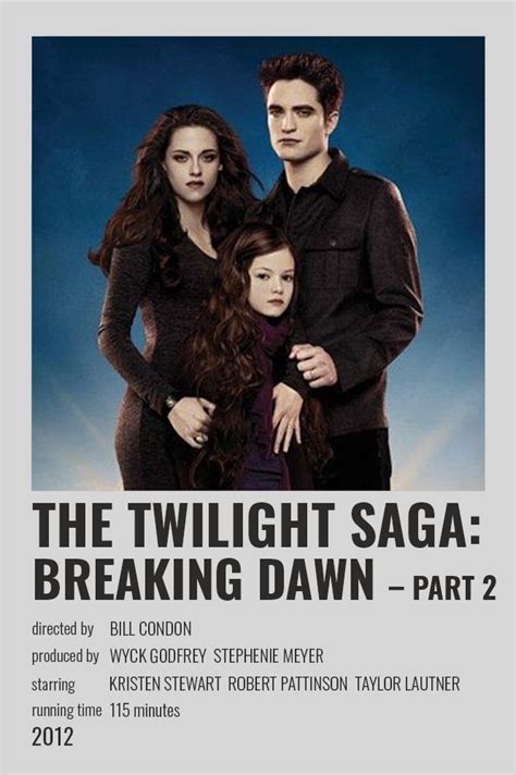 Breaking Dawn - Part 2 | Twilight movie posters, Twilight poster, Twilight pictures